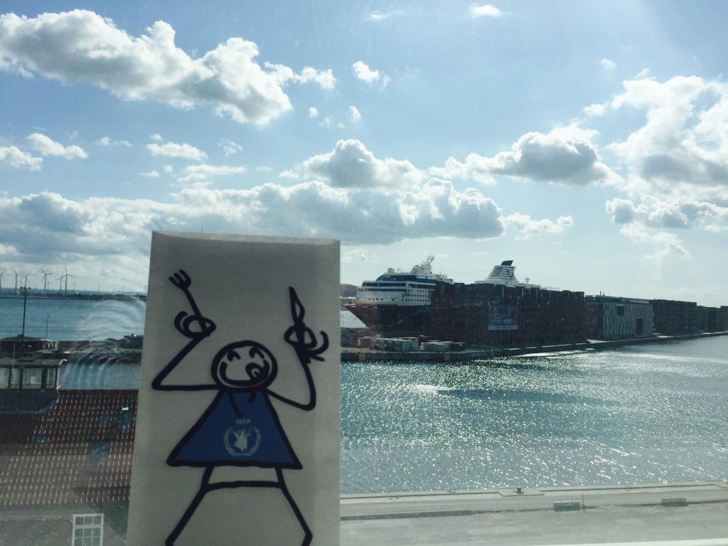 Elyx enjoys the view over the Øresund strait and the many windmills
